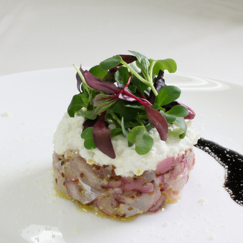 マイクロリーフの盛り付け