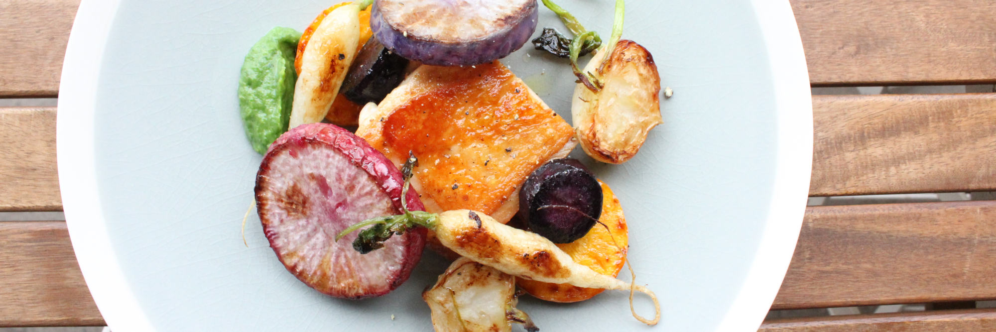 トレトゥールの有機野菜料理